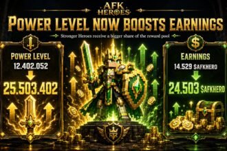 AFK Heroes ties reward pool payouts to hero Power Level