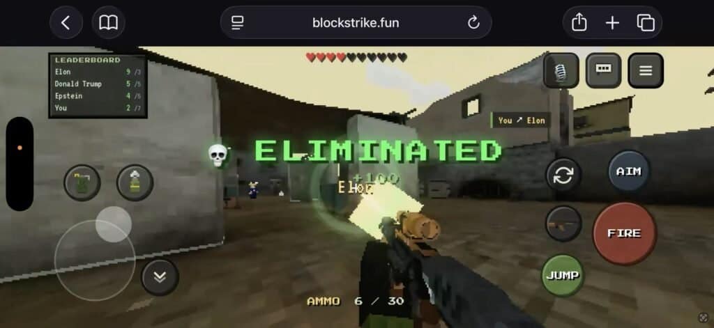 BlockStrike gameplay screenshot 1 – NFT Shooter Games crypto game on Solana