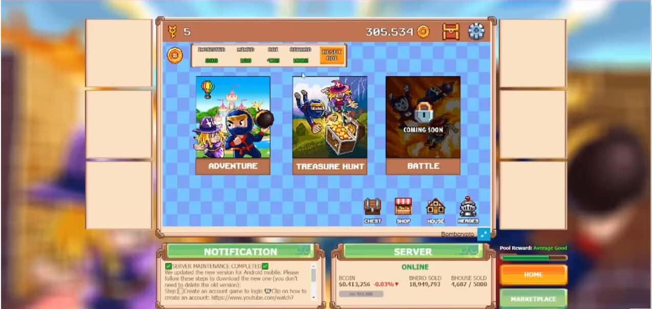 BombCrypto (BCOIN) gameplay screenshot 4 – Arcade crypto game on BNB Chain