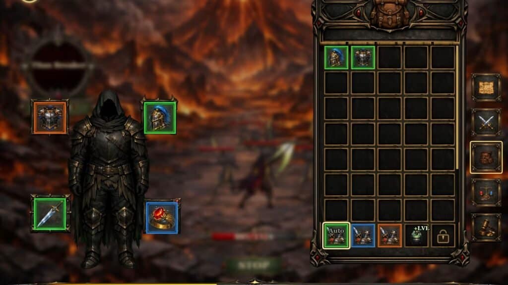 ChainSlash gameplay screenshot 1 – NFT Idle Games crypto game on Base