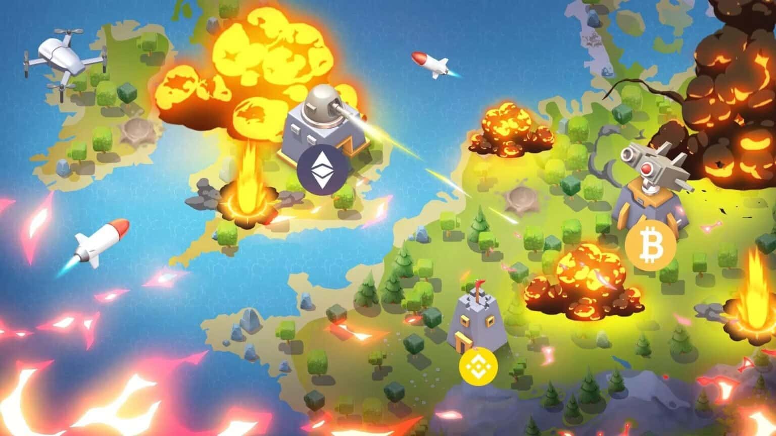 Clash of Coins gameplay screenshot 1 – NFT MMORPG Games crypto game on Base
