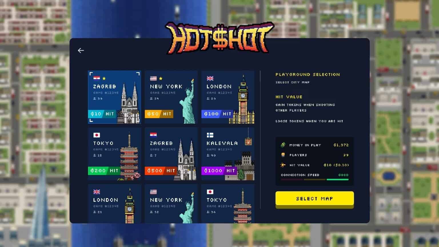 Hotshot gameplay screenshot 4 – MMO crypto game on Polygon