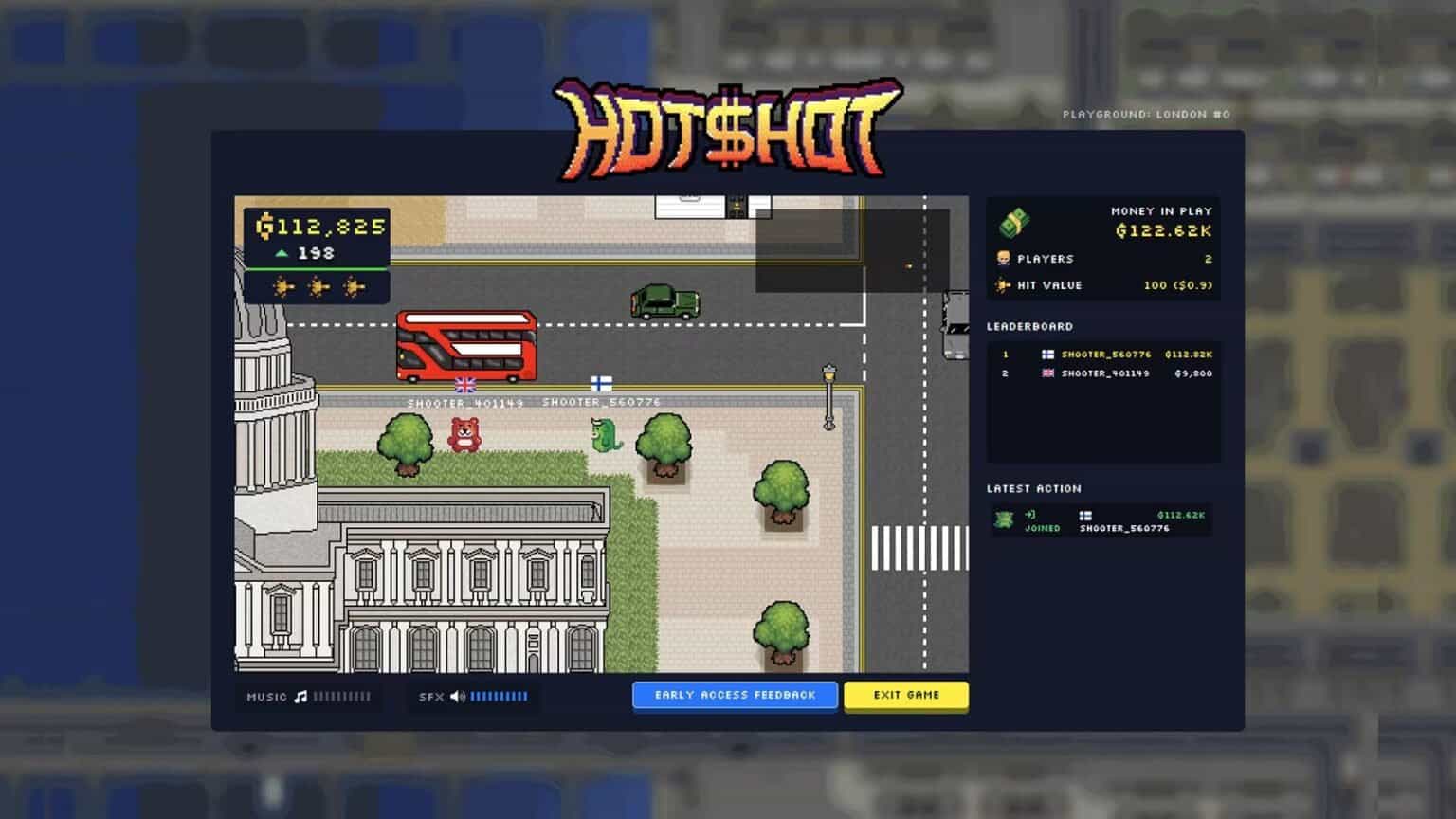Hotshot gameplay screenshot 5 – MMO crypto game on Polygon