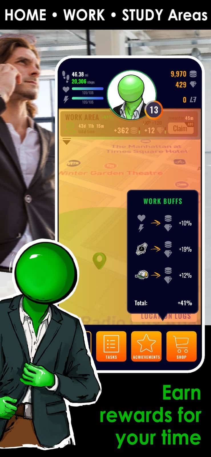 Life2app gameplay screenshot 3 – Move-to-Earn crypto game on BNB Chain