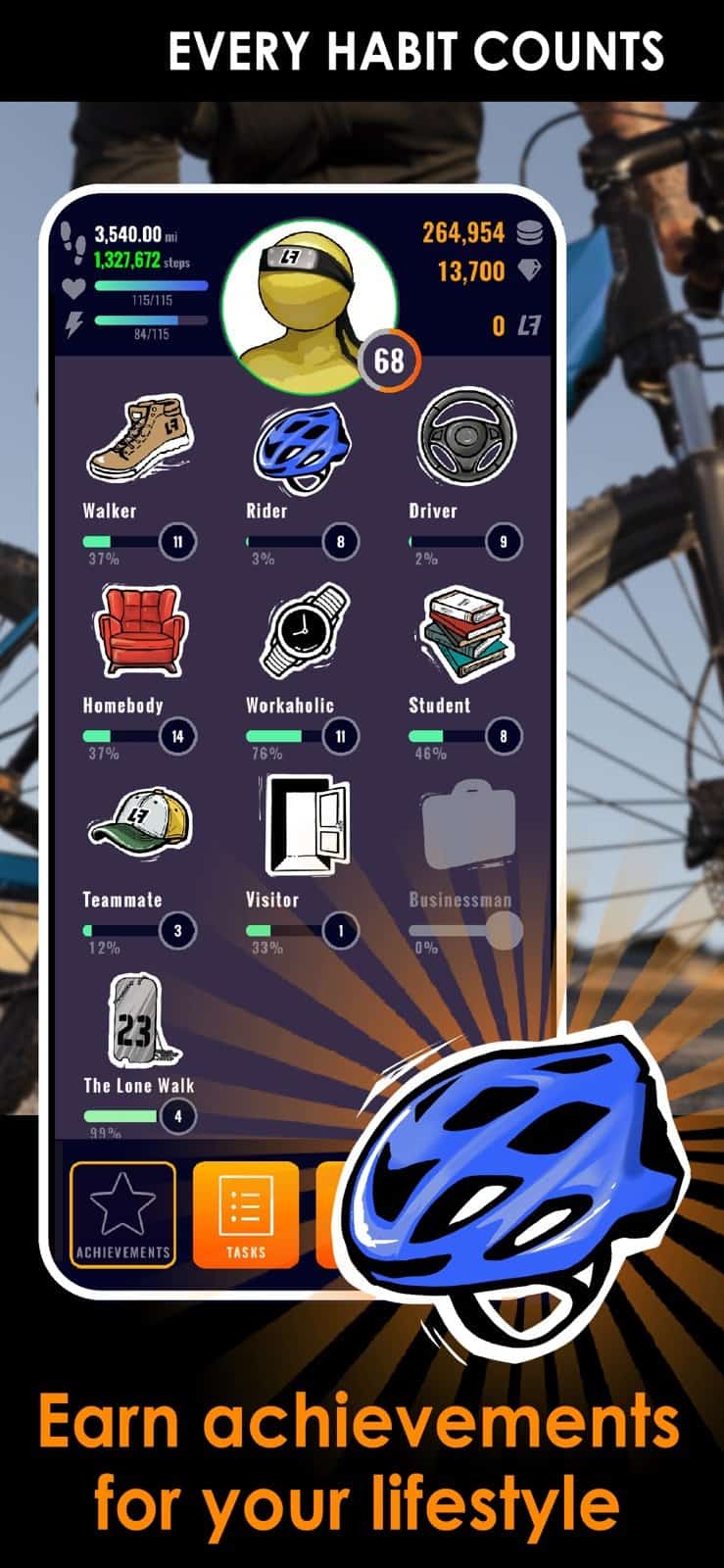 Life2app gameplay screenshot 4 – Move-to-Earn crypto game on BNB Chain