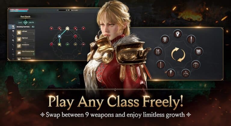 LORDNINE: Infinite Class gameplay screenshot 2 – Fantasy crypto game on Klaytn