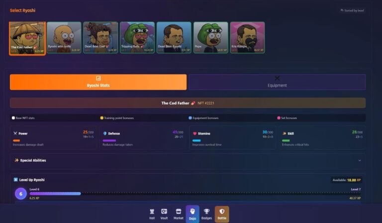 Ryoshi Royale gameplay screenshot 3 – NFT Action Games crypto game