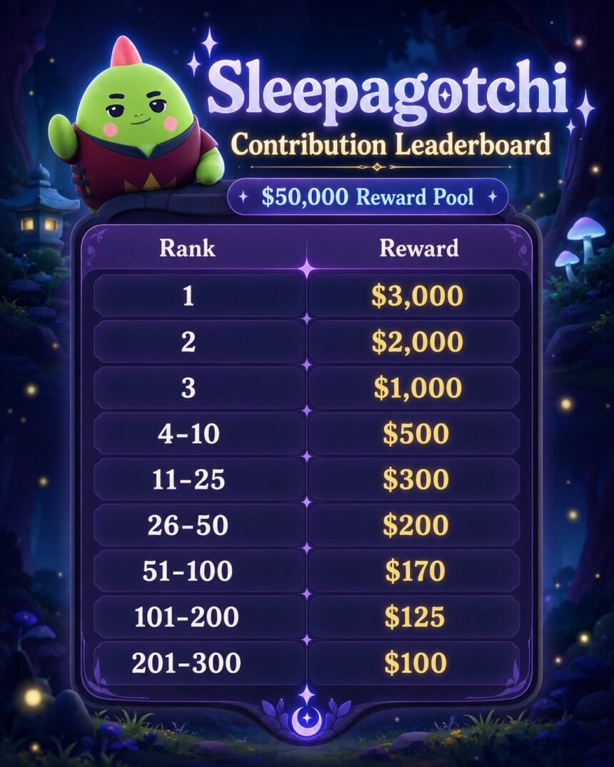 Nucleus opens $50,000 Sleepagotchi contribution campaign, top 300 split the pool