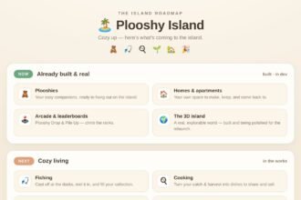 The Plooshies ships fishing minigame five days after adding it to the roadmap