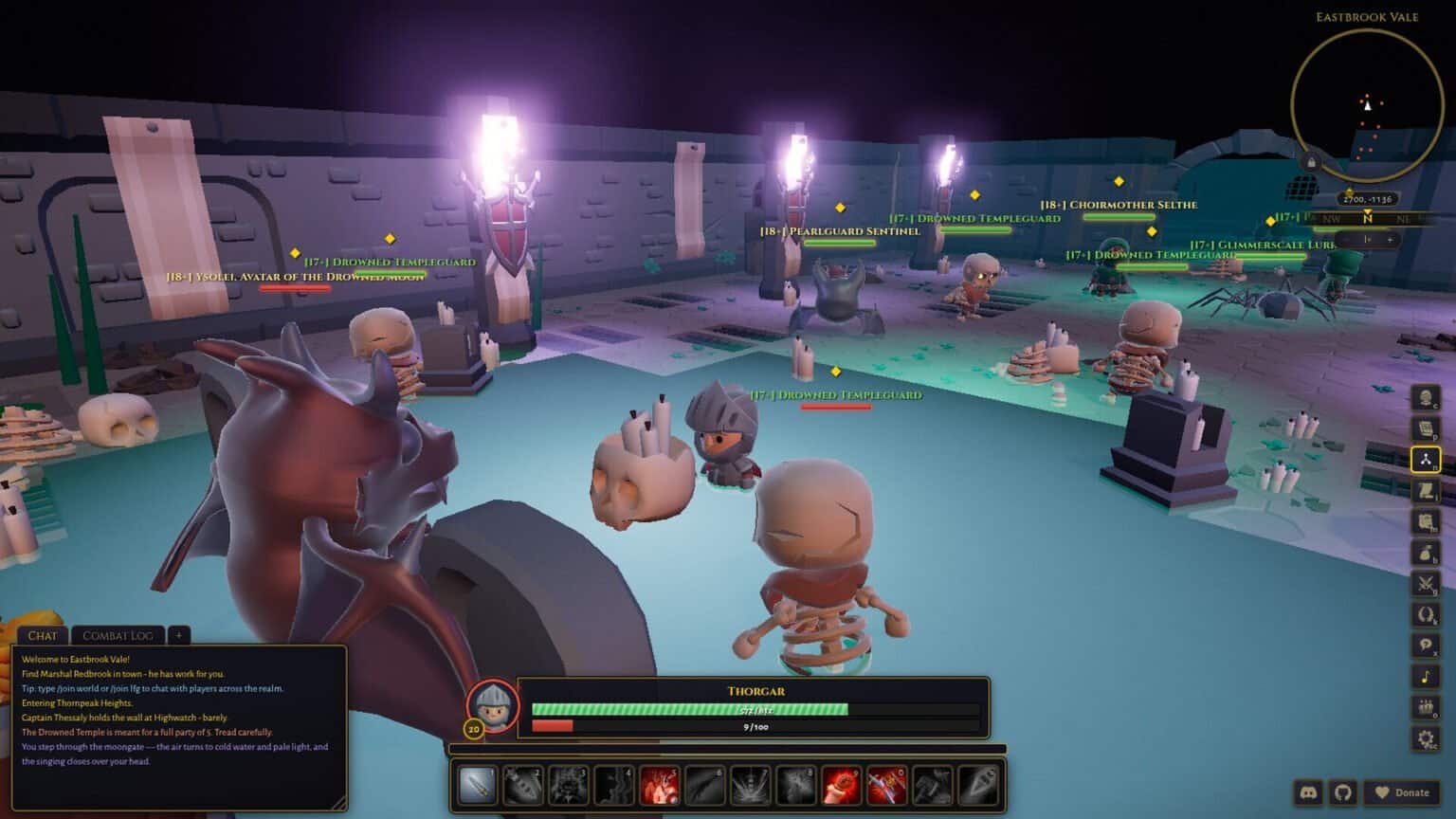 World of Claudecraft gameplay screenshot 1 – NFT Adventure Games crypto game on Solana