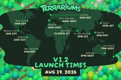 Terrariums V1.2 launches next week with new features and updates.