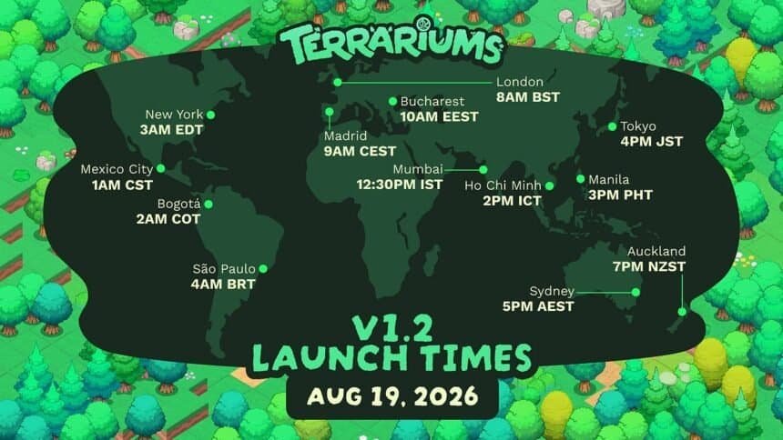 Terrariums V1.2 launches next week with new features and updates.