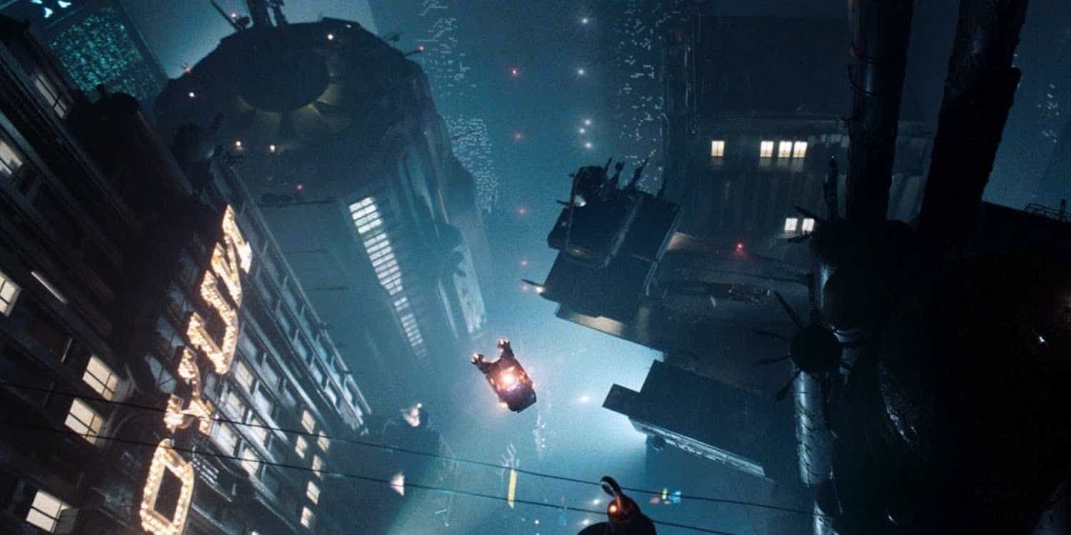 LA skyline in Blade Runner