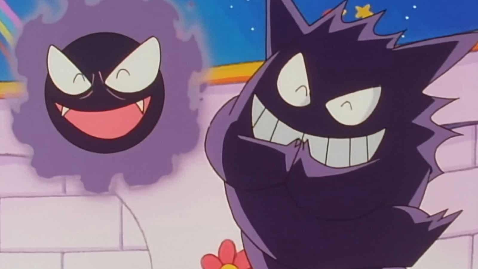 Pokemon Gengar and Ghastly celebrating