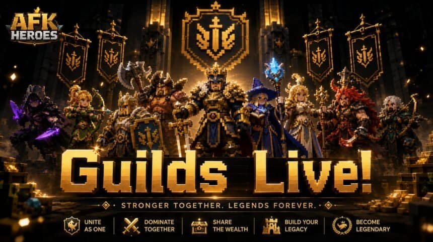 AFK Heroes switches on guilds, with up to 25% more $AFKHERO for members