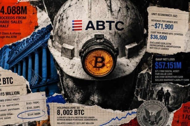 American Bitcoin holds 8,002 BTC, but 3,090 of them are locked up with Bitmain