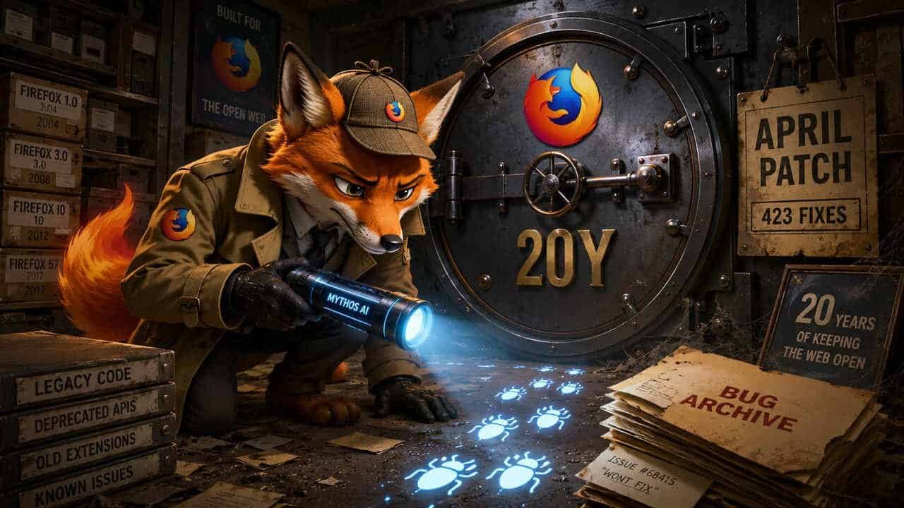 Firefox finds 20 year old bug and patches 14 months of fixes in 30 days using Anthropic's Mythos AI