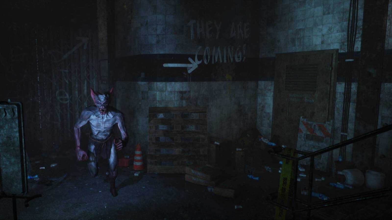 A vampire standing in the corner of a dimly lit room in Nightborn.