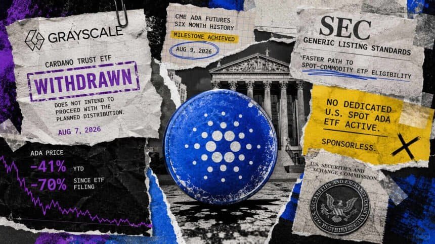 Cardano cleared the SEC's ETF shortcut, and its last sponsor walked two days early