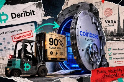 Deribit shifted 90% of client assets to Coinbase, then pulled its daily proof-of-reserves check