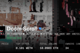 ThankYouX opens 256-piece 'Doom Scroll' mint on OpenSea at $481.85