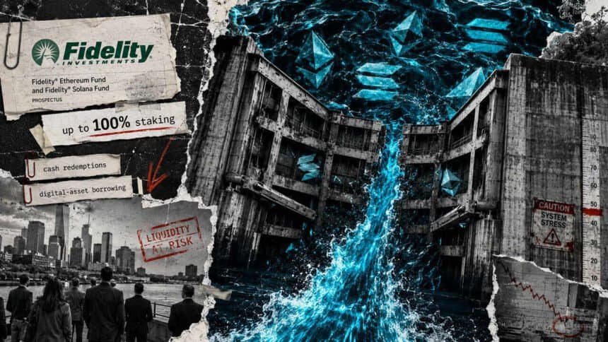 Fidelity clears FETH and FSOL to stake 100% of crypto while flagging exit delay risks