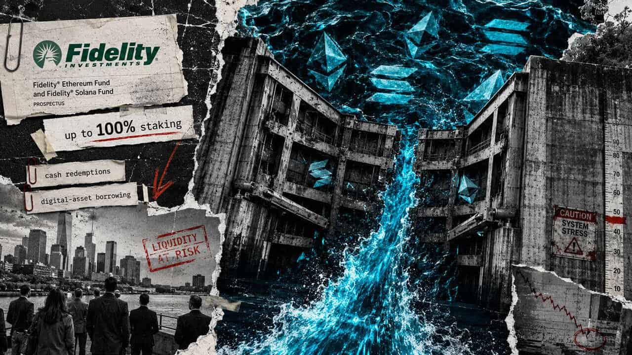 Fidelity clears FETH and FSOL to stake 100% of crypto while flagging exit delay risks