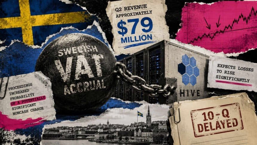 HIVE's $79M quarter collides with an $80M Swedish tax bill