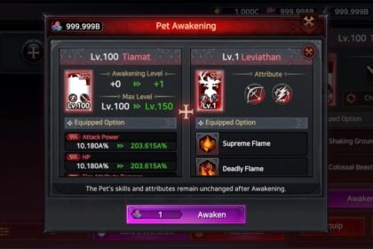 Immortal Rising 2 turns on Pet Awakening, pushing the pet level cap to 400