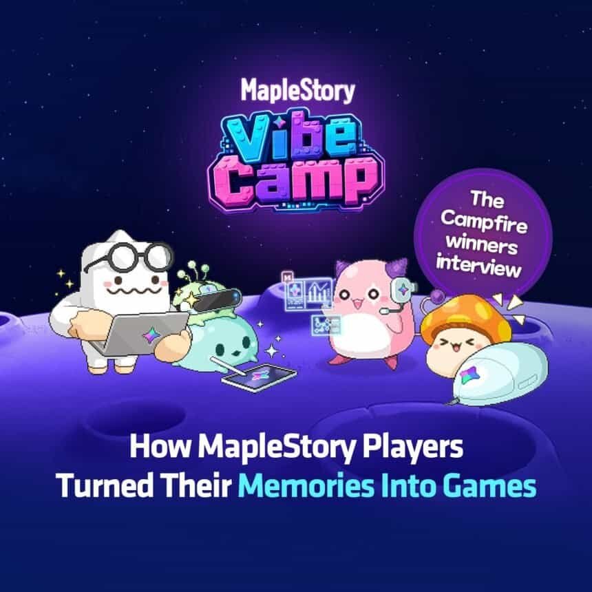 All five MapleStory Vibe Camp winners were first-time game makers, Nexpace says