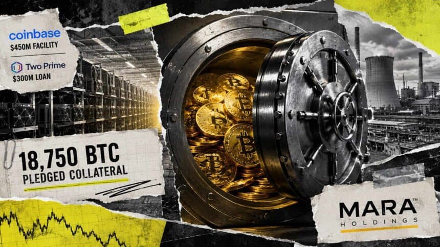 Marathon Digital — MARA sold nearly all the Bitcoin it mined, then pledged 18,750 BTC on an AI bet with no disclosed safety net