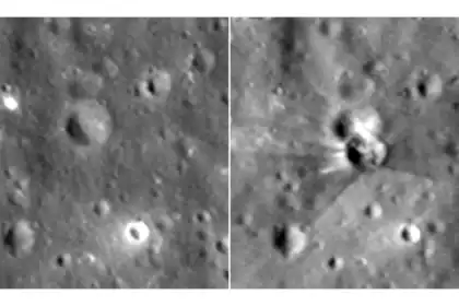 NASA finally photographed the crater a SpaceX Falcon 9 punched into the Moon
