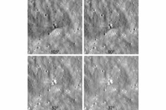 NASA's new moon images show the crater SpaceX's Falcon 9 punched into the surface