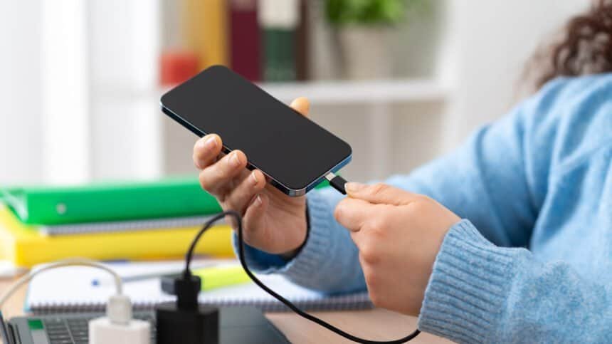 No, using your phone while it charges won't wreck the battery