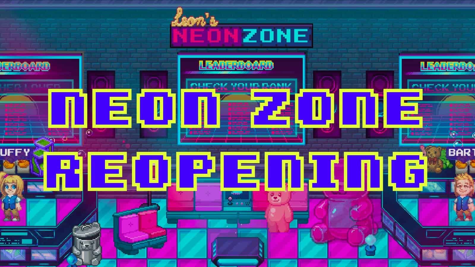Pixels reopens Neon Zone with new layout, pool table and flat-rate wheel spins