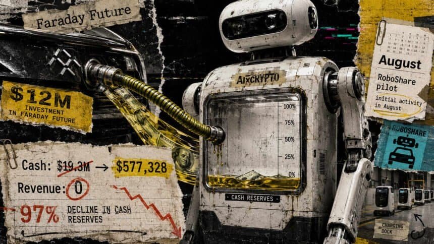 Pre-revenue AIxCrypto put $12 million into Faraday Future while crypto losses cut its cash 97%