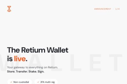 Retium opens public testnet, starting with wallet access