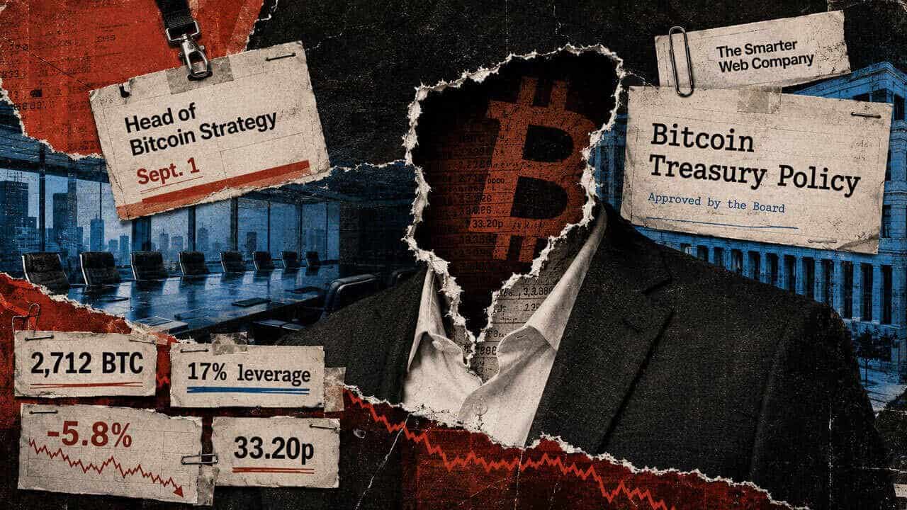 Smarter Web's 2,712 BTC treasury loses its Bitcoin strategy chief, with no successor named