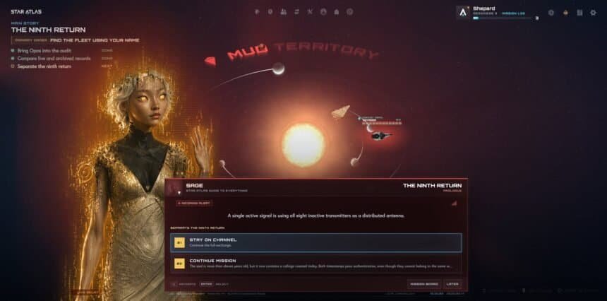 Star Atlas hands its next C4 playtest an AI guide named SAGE