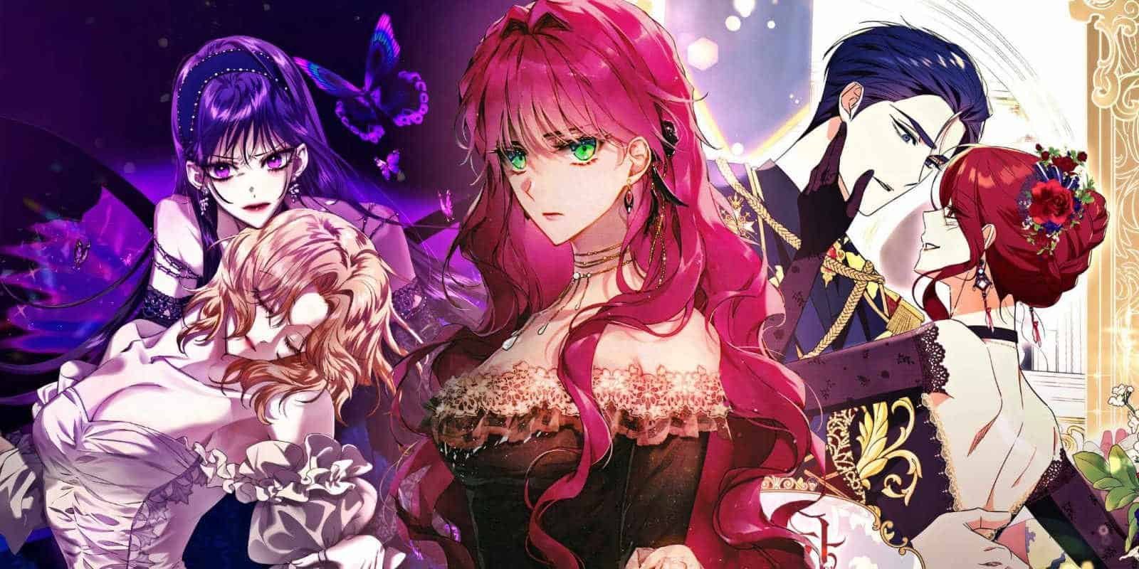 penelope from villains are destined to die with medea from your throne and edith and killian from not your typical reincarnation story