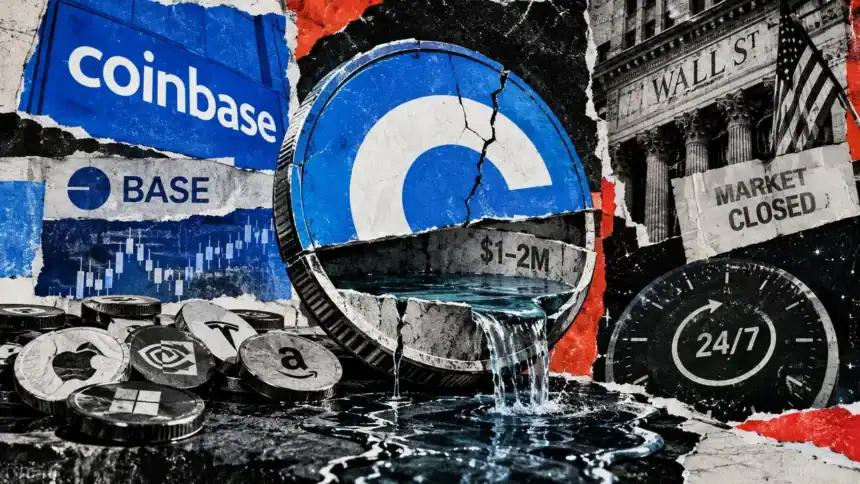 $1 billion in volume hides liquidity risk for Coinbase stock token holders