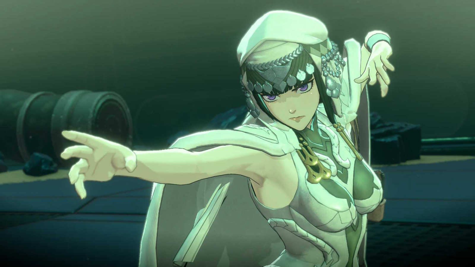 Anatolia preparing to punch Dietrich in Fire Emblem Fortune's Weave