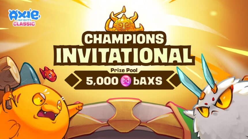 Axie Classic Champions Invitational starts September 27 with top players.