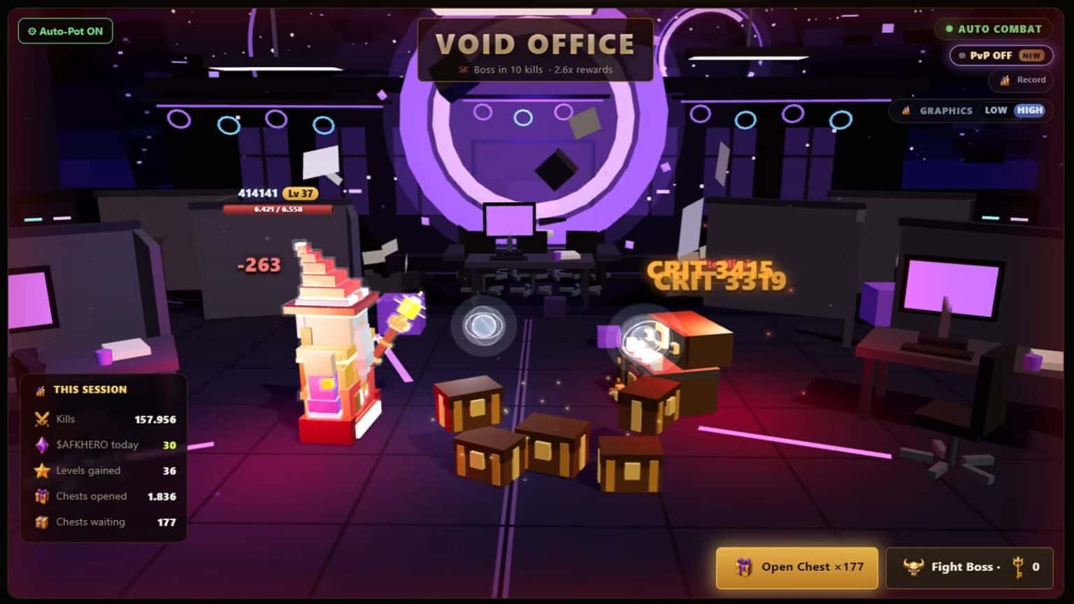 AFK Heroes | Idle RPG gameplay screenshot 5 – Auto Battler crypto game on Solana