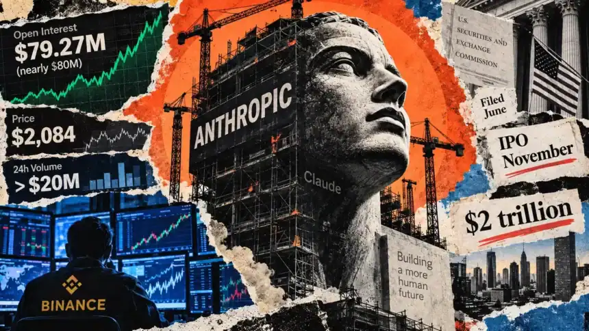 Anthropic's possible $2 trillion IPO is already an $80 million crypto bet