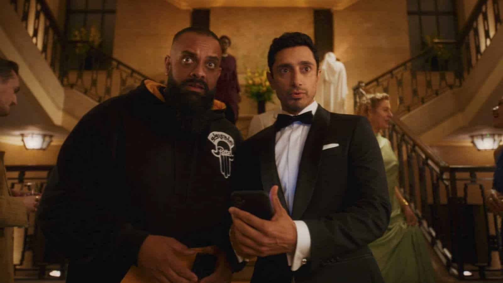 Two characters in Riz Ahmed's Bait
