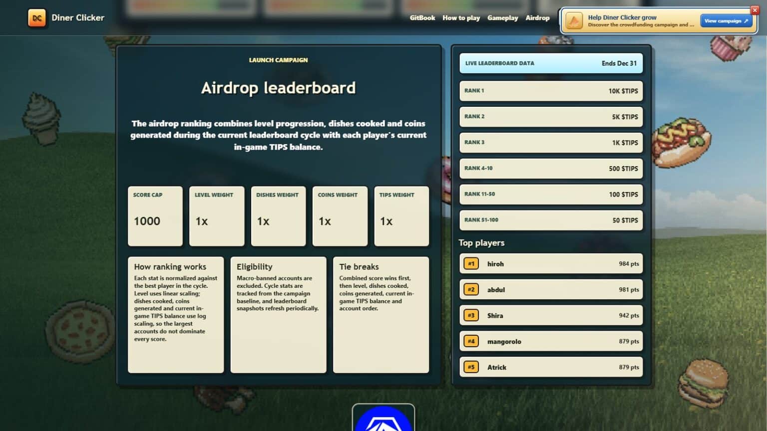 Diner Clicker gameplay screenshot 4 – Casual crypto game