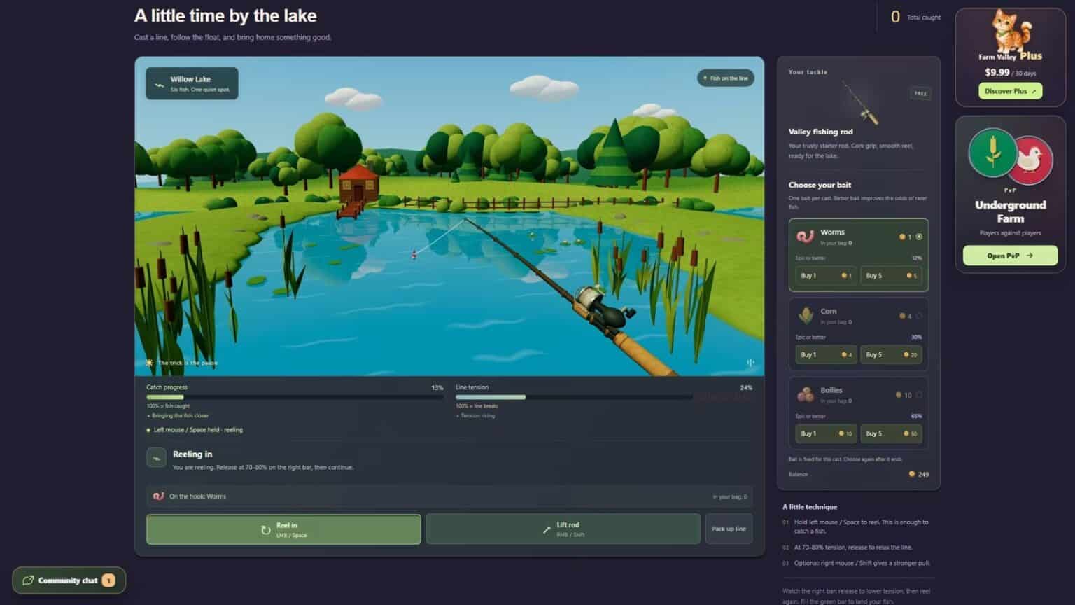 Farm Valley gameplay screenshot 4 – Building crypto game on Robinhood