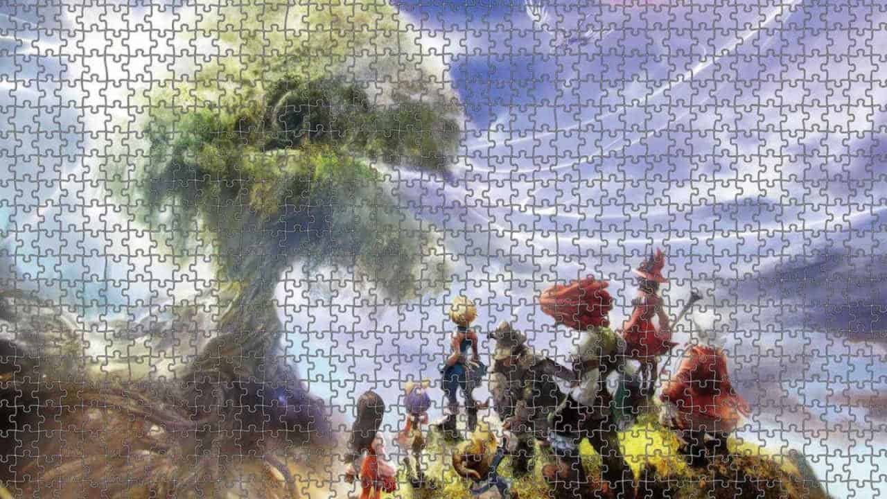 Final Fantasy 9's Denouement puzzle ships this month The Final Fantasy 9 Denouement puzzle featuring numerous characters from the game.