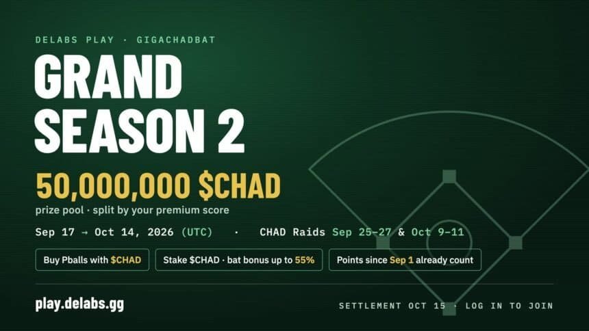 Delabs opens Grand Season 2 with 50 million $CHAD on the line